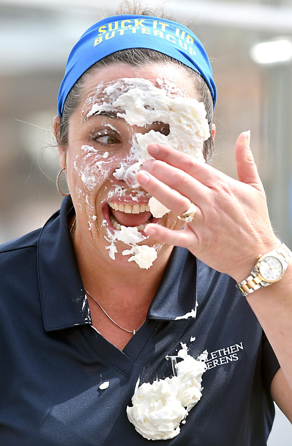 Pie in the face for charity 2
